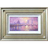 sunshine sparkle across the thames - 12" x 6"