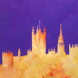 purple parliament - 39" x 39"