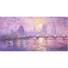 sunshine sparkle across the thames - 12" x 6"