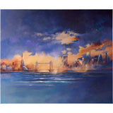 city sunset - 47" x 39"